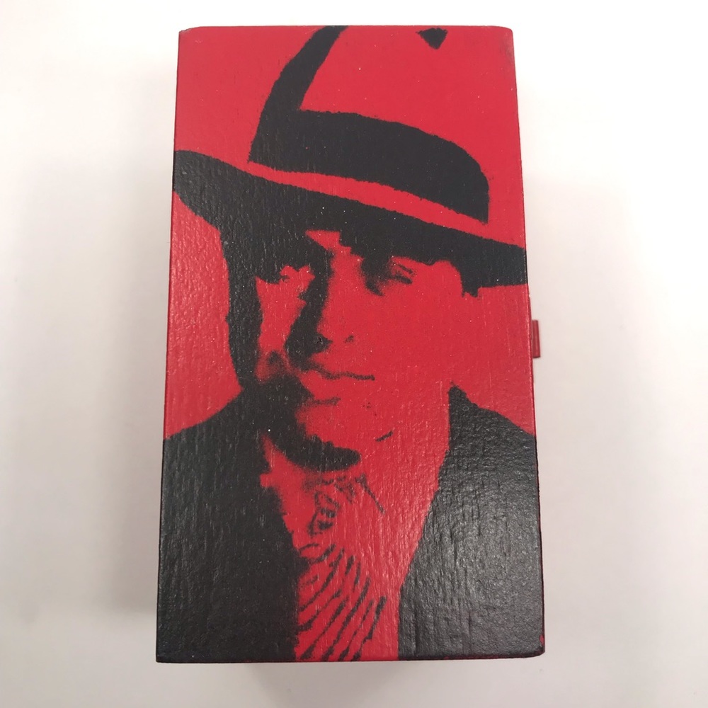 Al Capone Scarface Gangster inspired distressed graffiti Rocker Box Mini 4”x2.5 - Picture 12 of 12